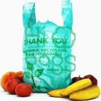 Biodegradable Plastic Grocery Bags Great Thick, Green Takeout Bags for Restaurants